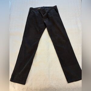 GAP slim fit tailored charcoal gray cords.  33/32